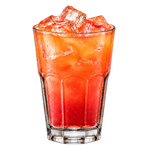 Sex on the Beach med is i et klart glas